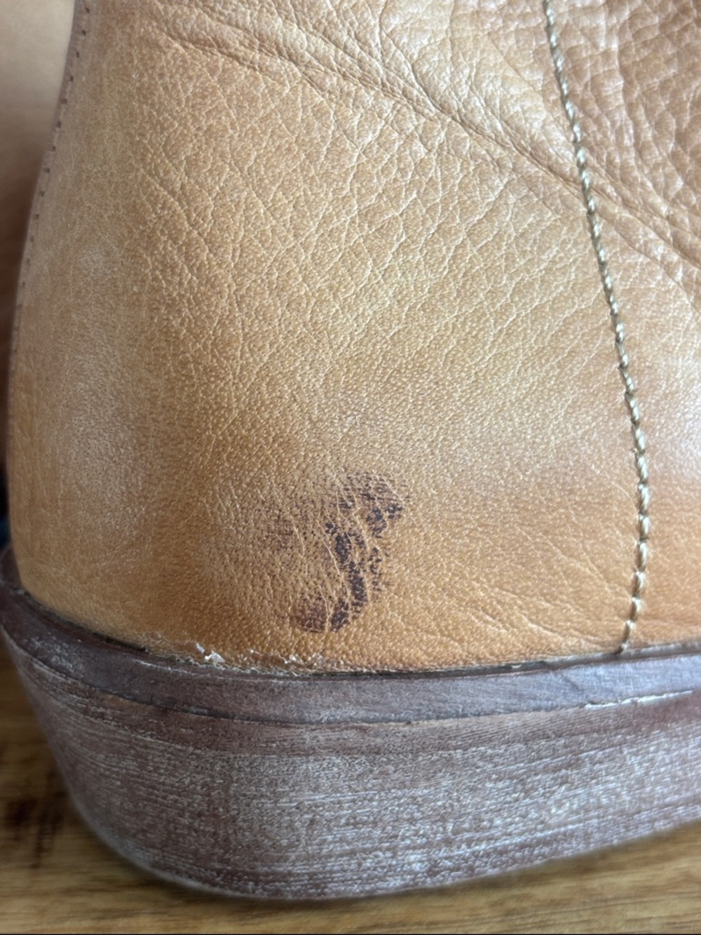 Free People Tan Open-Side Leather Low Heel Flat - Picture 7 of 11